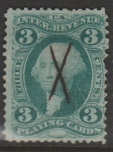 U.S. Scott #R17c Playing Cards Revenue Stamp - Used Single