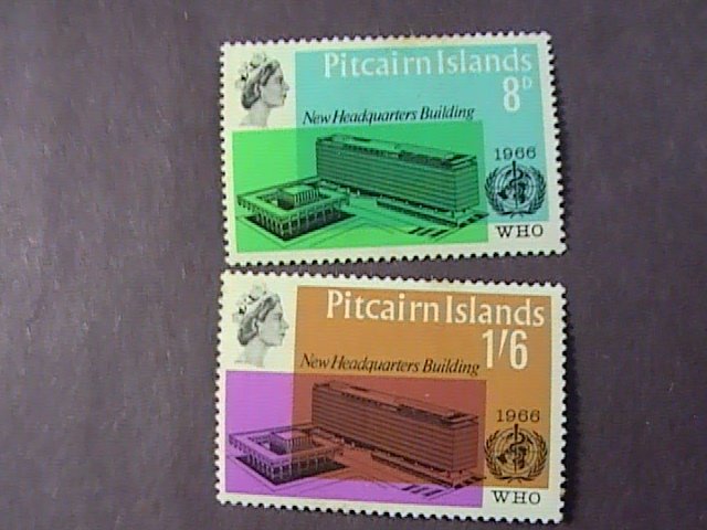 PITCAIRN ISLANDS # 62-63-MINT/HINGED-COMPLETE SET----QEII----1966