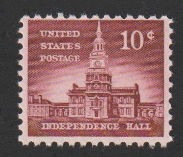 SC# 1044 - (10c) - Independence Hall, MNH single