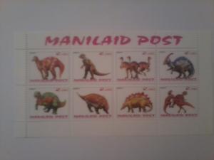 MANILAID POST SHEET DINOSAURS 