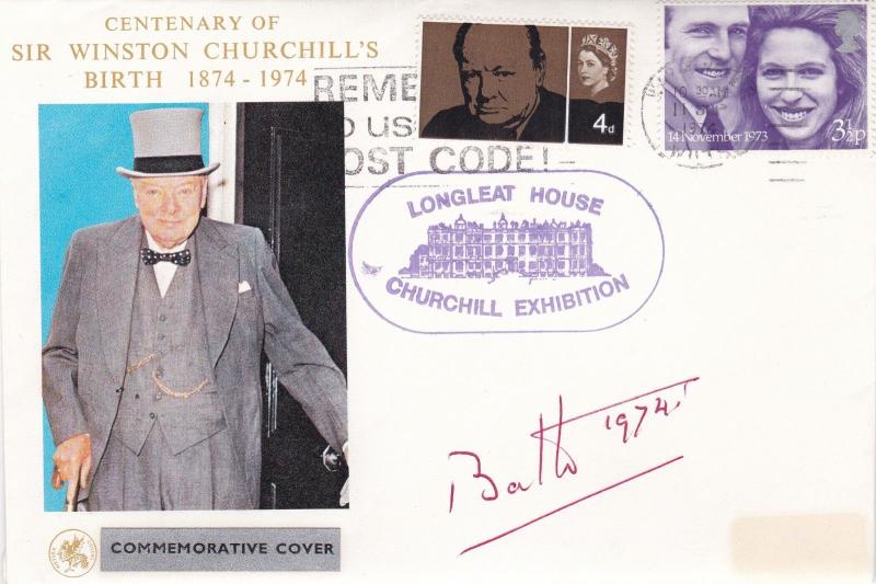 GB 1974 Churchill Centenary Longleat House Exhibition Signed by Marquess of Bath