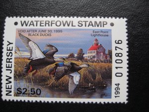 1990 Sc11 &11A N.J. State Duck Black Ducks & Lighthouse MNH Cv26.00