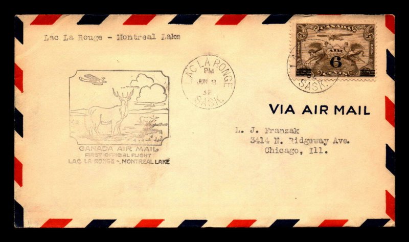 Canada 1931 FFC Lac La Rouge to Montreal - L7953