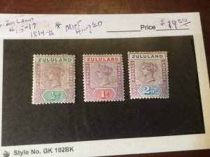 Zululand Scott #15-17 Stamps Mint Hinged Great Country Legend last in Album!