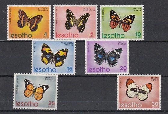 Lesotho, Scott cat. 140-146. Butterflies issue. ^