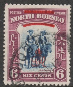 North Borneo Scott 227 - SG339, 1947 GviR Crown Colony 6c used