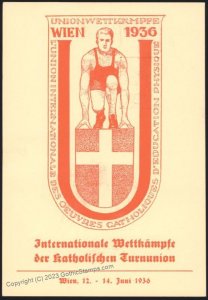 Austria 1936 International Catholic Gymnastics Turnfest Championship Vie G110793