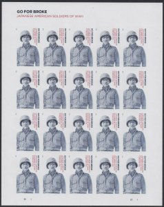 Japanese American Veterans Pane of 20 - Postage Stamps Scott 5593