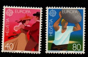 Switzerland Sc  699-700 1981  Europa stamp set mint NH