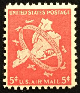 US #C38 MH Single New York City Five Boroughs SCV $.25 L21