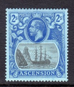 Ascension Island + 1924 -33 + sg 19 +  2/- + Lightly Hinged +  cv £75.00