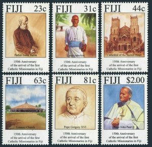 Fiji 713-718,MNH.Michel 716-721. First Catholic Missionaries in Fiji,150,1994.