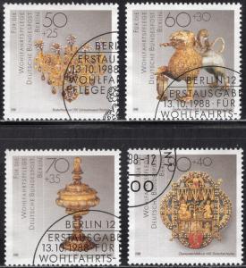 Germany (Berlin) 9NB261-264 - Used - Jewelry (1988) (swcv $5.80)