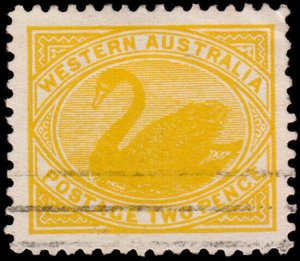 Western Australia Scott 91, Perf. 12.5 x 12 (1905) Used VF M