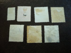 Stamps - Victoria - Scott# 193-194,196-200 - Used Part Set of 7 Stamps