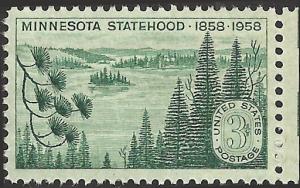 # 1106 MINT NEVER HINGED MINNESOTA STATEHOOD