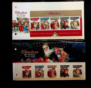 GIBRALTAR Sc 1061-5+1065a NH PRESENTATION BOOKLETS OF 2006 - CHRISTMAS - (AO23)