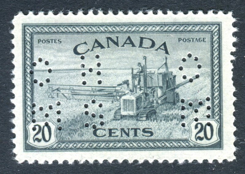 Canada 1946. OFFICIAL. OHMS. 20c slate. Mint. NH. SG O156.