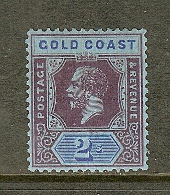 Gold Coast, Scott #91, 2sh King George V, MH