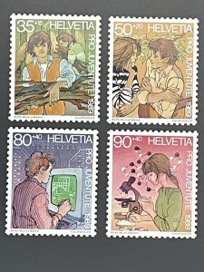 Helvetia 1989 Pro Juventute Jugendliche Satz postfrisch**