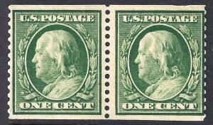  U.S. 387 AVF MNH PAIR SCV$1,050.00 3mm (387-15)