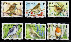 Jersey Sc 1389-94 2009 Song Birds stamp set mint NH