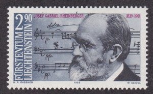Liechtenstein # 903, Josef Rheinberger - Composer, NH, 1/2 Cat.