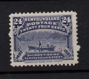 Newfoundland 1897 24c SG76 fine mint LHM WS36406