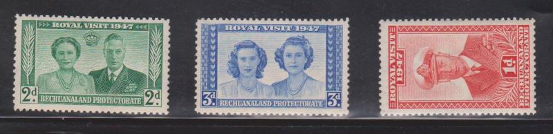 BECHUANALAND PROTECTORATE Scott # 143-5 MH - Royal Visit