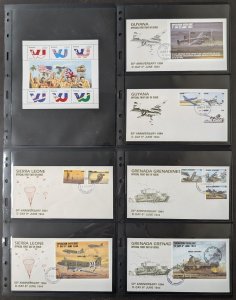 World War Two Stamp Collection First Day Covers MNH Sheets Blocks in Binder