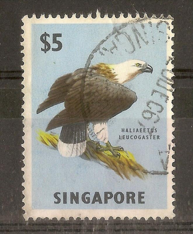 Singapore 1963 $5 Sea Eagle SG77 Fine Used