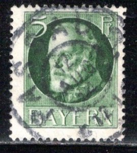 German States Bavaria Scott # 96a, used