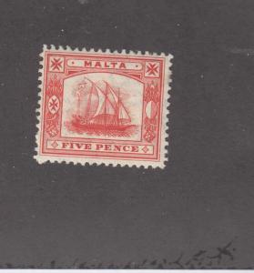 MALTA # 44 V F-MLH 5p ANCIENT MALTESE GALLEY