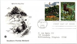 FDC 2006 SC #4099 Panther & Mink - Naples, FL - Pair - J1290