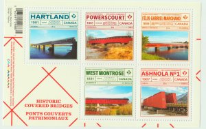 Canada 3180 Covered bridge S.S.   - MNH