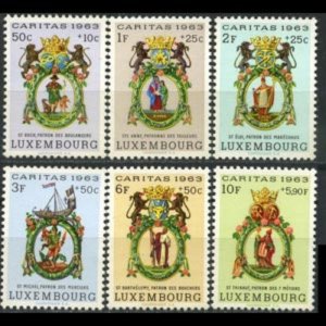 LUXEMBOURG 1963 - Scott# B234-9 Patron Saints Set of 6 NH