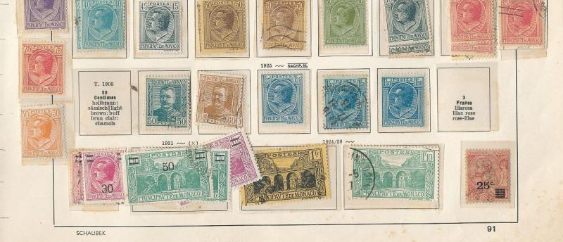 MONACO 1880s/1969 Good Mint &Used Collection(Appx 850+)ALB181