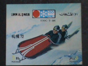 ​UM-AL QIWAIN STAMP-1972- OLYMPIC GAME MUNICH'72 - AIRMAIL- 3-D STAMP MNH #4