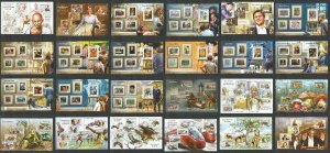 A0722 2015 Niger Fauna Birds Art Leonardo Da Vinci Transport !!! Full 24Sh Mnh