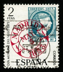 Postage Stamp Espana 2Ptas Dia Mundial Del Sello 1971 (TS-3410)