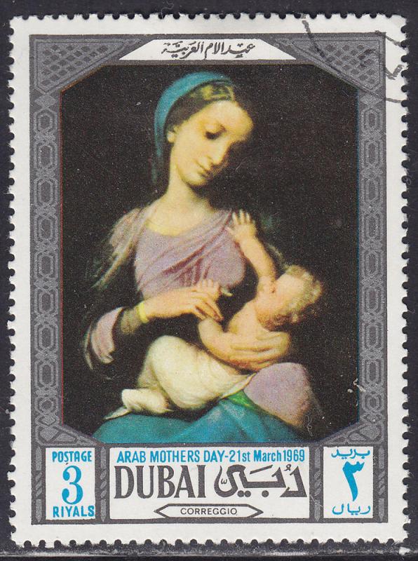 Dubai 100 CTO 1969 Arab Mother's Day