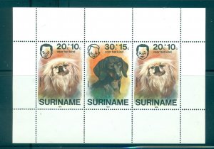Surinam - Sc# B233a. 1976 Dogs. MNH Souv. Sheet. $6.25.