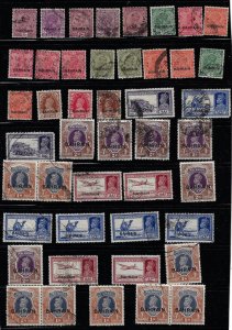 BAHRAIN 1933 42 KING GEORGE V & VI COLLECTION OF 45 USED
