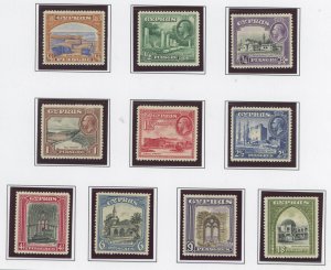 Cyprus #125-134 Unused Single