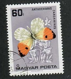 Hungary; Scott 1727; 1966; Butterflies;  Used