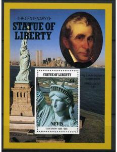 Nevis 1986 Scott 518 MNH - $4, Statue of Liberty Head