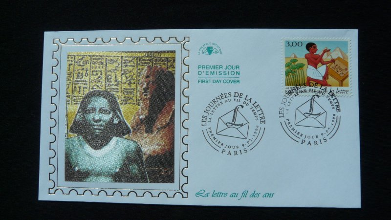 egyptology history of writing FDC France 1998 (ref 77260)