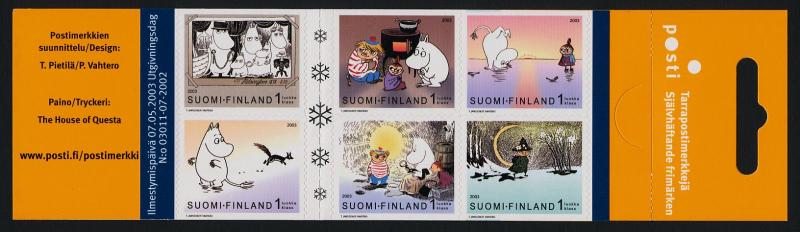 Finland 1193 Booklet MNH Cartoons, Moomins