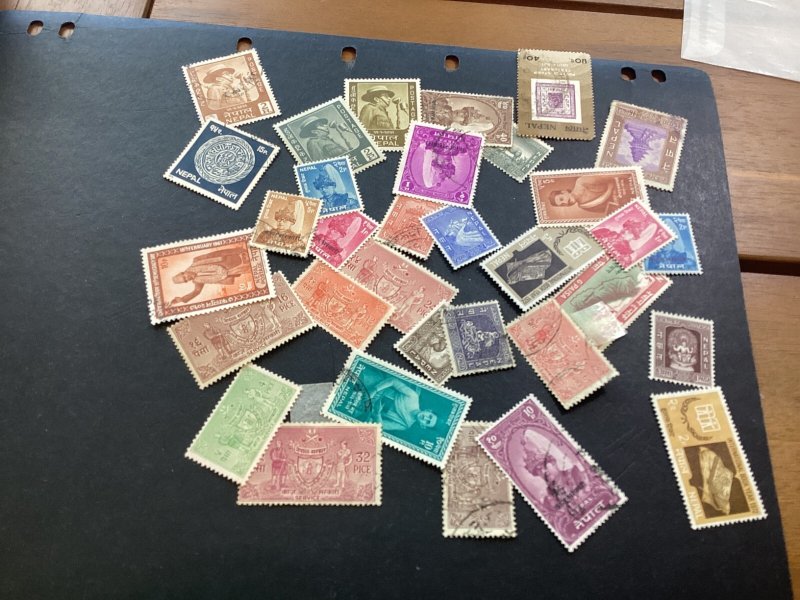 ICOLLECTZONE Nepal Packet hinged & used Lot as found (A900-200)