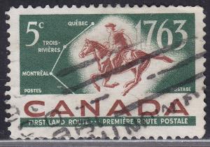 Canada 413 French-Canadian Pony Express 5¢ 1963